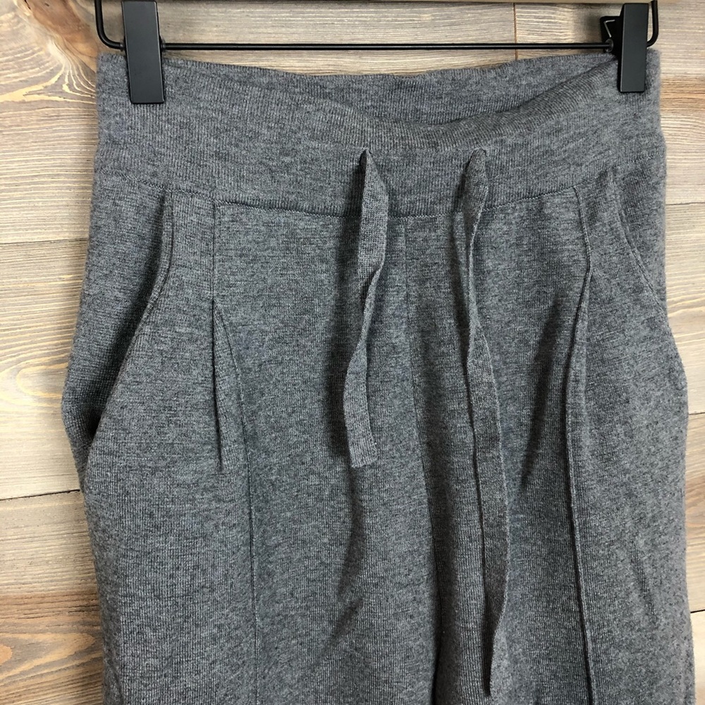 Theory High Rise Wool Cropped Jogger - Picture 3 of 7